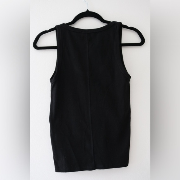 Zara Black Sleeveless Fitted Tank Top Size Large - Picture 3 of 5